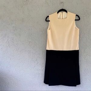 Vintage cream/black Rembrandt by ole Borden dress